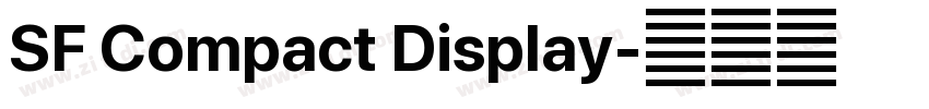 SF Compact Display字体转换